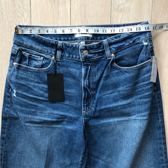 NWT Paige Sasha 32”petite High Rise Wide Leg Jeans MODERNISM Anthropologie - Picture 3 of 16